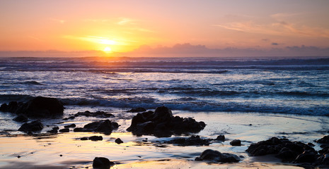 Ocean Sunset at Point Reyes in California