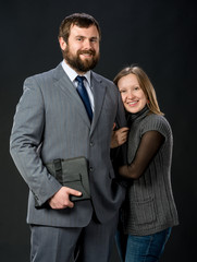 Portrait of happy couple in love