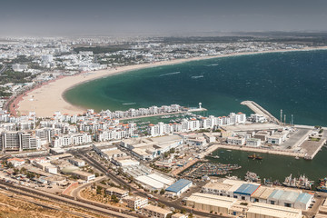 Fototapeta premium City view of Agadir, Morocco