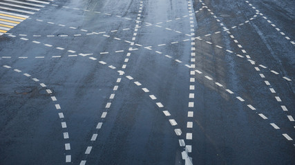 road markings