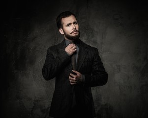 Handsome well-dressed man in jacket