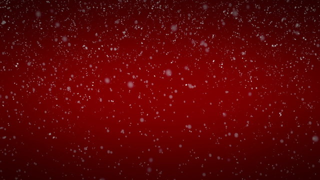 Snowflakes in Front of a Background with Vignette  (loop)