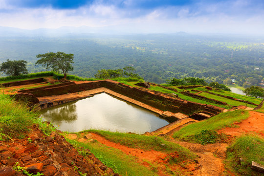 pool in Sigiriya. Sri Lanka