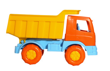 Toy dumper truck side view © Shavel Aksana