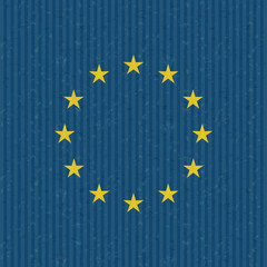 European Union Grunge Flag