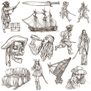 pirates - an hand drawn collection