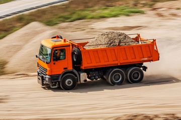 Orange truck