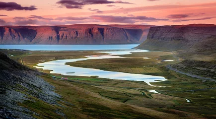 Zelfklevend Fotobehang Westfjords © Alexey Stiop