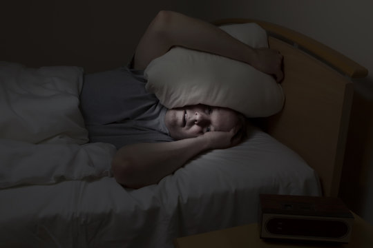 Mature man with sleeping problems