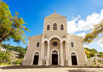 Fototapeta premium Roman Catholic cathedral, Victoria,Mahe, Seychelles