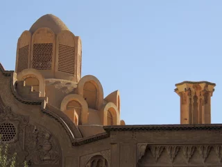 Papier Peint photo Lavable moyen-Orient Old air conditioning wind tower system in Kashan house