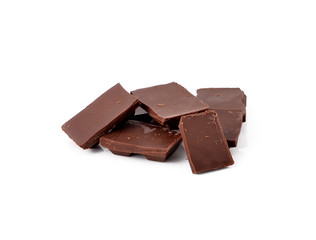 Chocolate isolated on white background