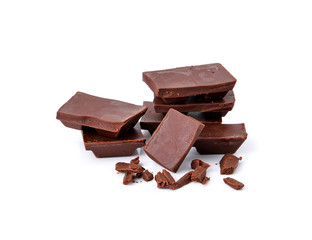Chocolate isolated on white background