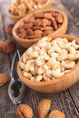 almond,walnut and cashew