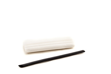 Charcoal stick and kneaded eraser