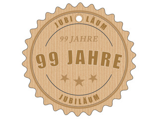Fototapeta premium je99 JubiläumsEtikett 99 - vintagedesign - 99 Jahre - g1999