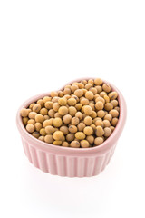 Soybean isolated on white background