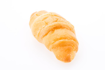 Croissant bread isolated on white background
