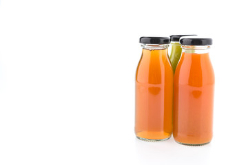 Juice bottle isolated on white background