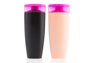 Shampoo bottle isolated on white background