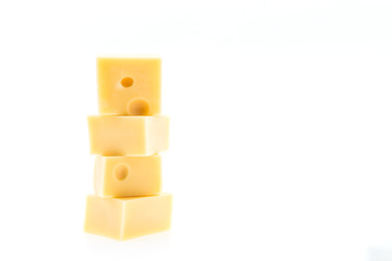 Cheese isolated on white