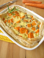 Gemüsekuchen mit Möhren