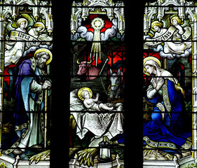 The birth of Jesus: the Nativity in stained glass