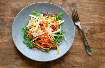carrot - celery salad with cranberries