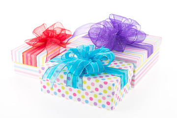 Gift box isolated on white background