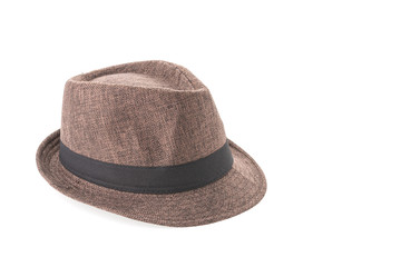 Straw hat isolated on white background