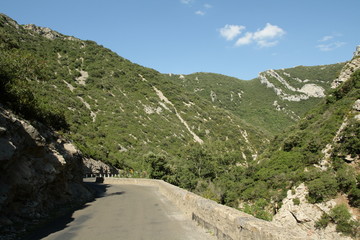 Fototapeta na wymiar Gorges de galamus,Pyrénées