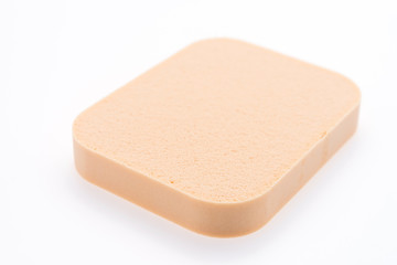 Face sponge powder isolated on white