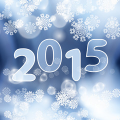 Winter background with snowflakes