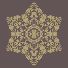Floral Vector Pattern. Orient Abstract Background