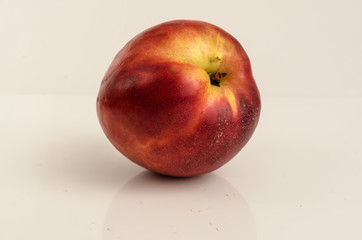 peach isolated on white background