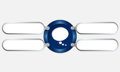 four frame for any text with speech bubble