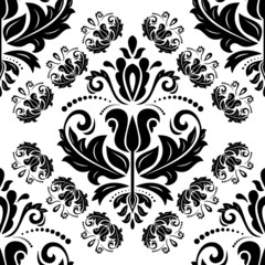 Damask Seamless Vector Pattern. Orient Background