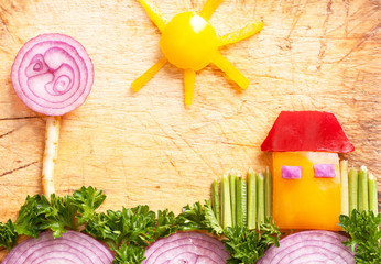 united beauty of vegetables
