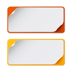 Set of two colorful banners. Vector illustration