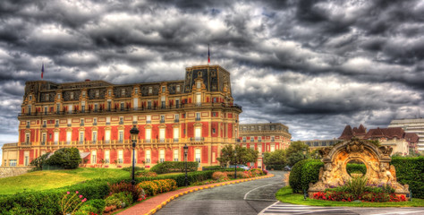 Hotel du Palais in Biarritz - France, Aquitaine - obrazy, fototapety, plakaty