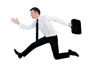 Business man running