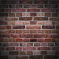 brick wall square red