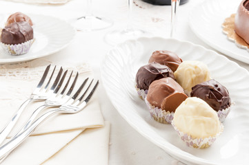 Cioccolatini boeri ai tre gusti di  cioccolato