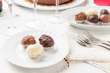 Cioccolatini boeri ai tre gusti di  cioccolato