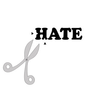 Eliminate hate concept