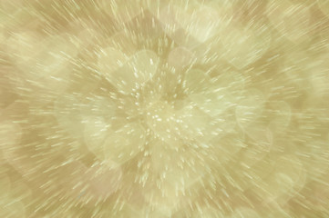 golden heart lights abstract background