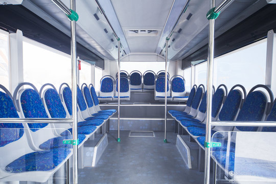 Seats of bus as public transportation