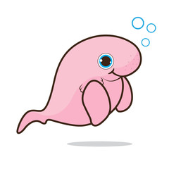 Dogong cute cartoon eps 10 vector