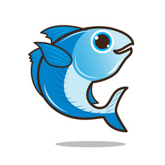 Mackerel cute cartoon eps 10 vector
