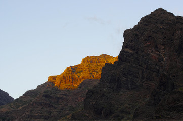 La Gomera island. The Valle Gran Rey, Canary, Spain